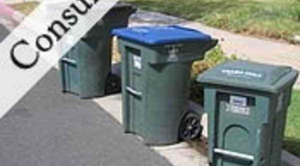 Tess Vigeland's trash awaits curbside for the arrival of her garbage truck driver -- and a journey to her trash's final destination.