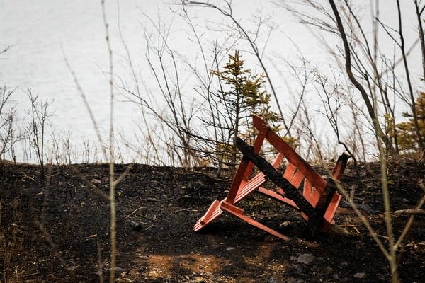 Fire damage to properties on Highway 61