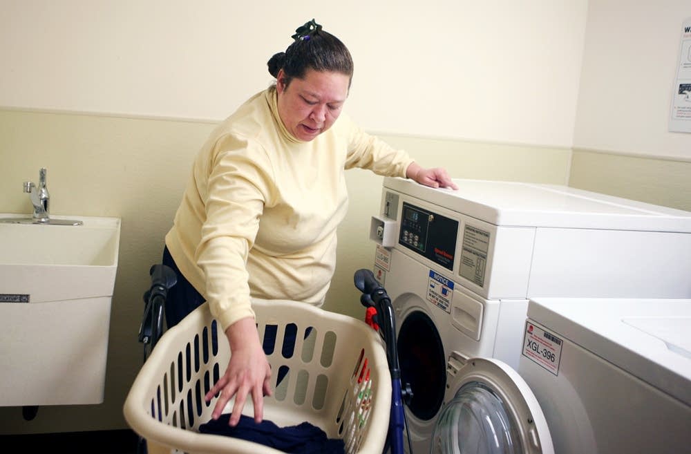 Doing laundry