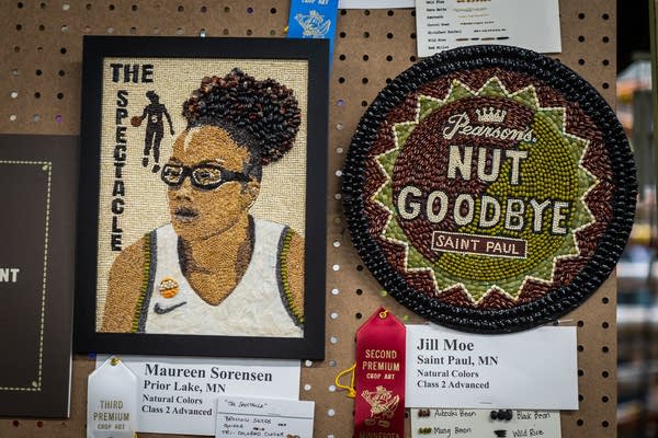 Crop artwork at the state fair