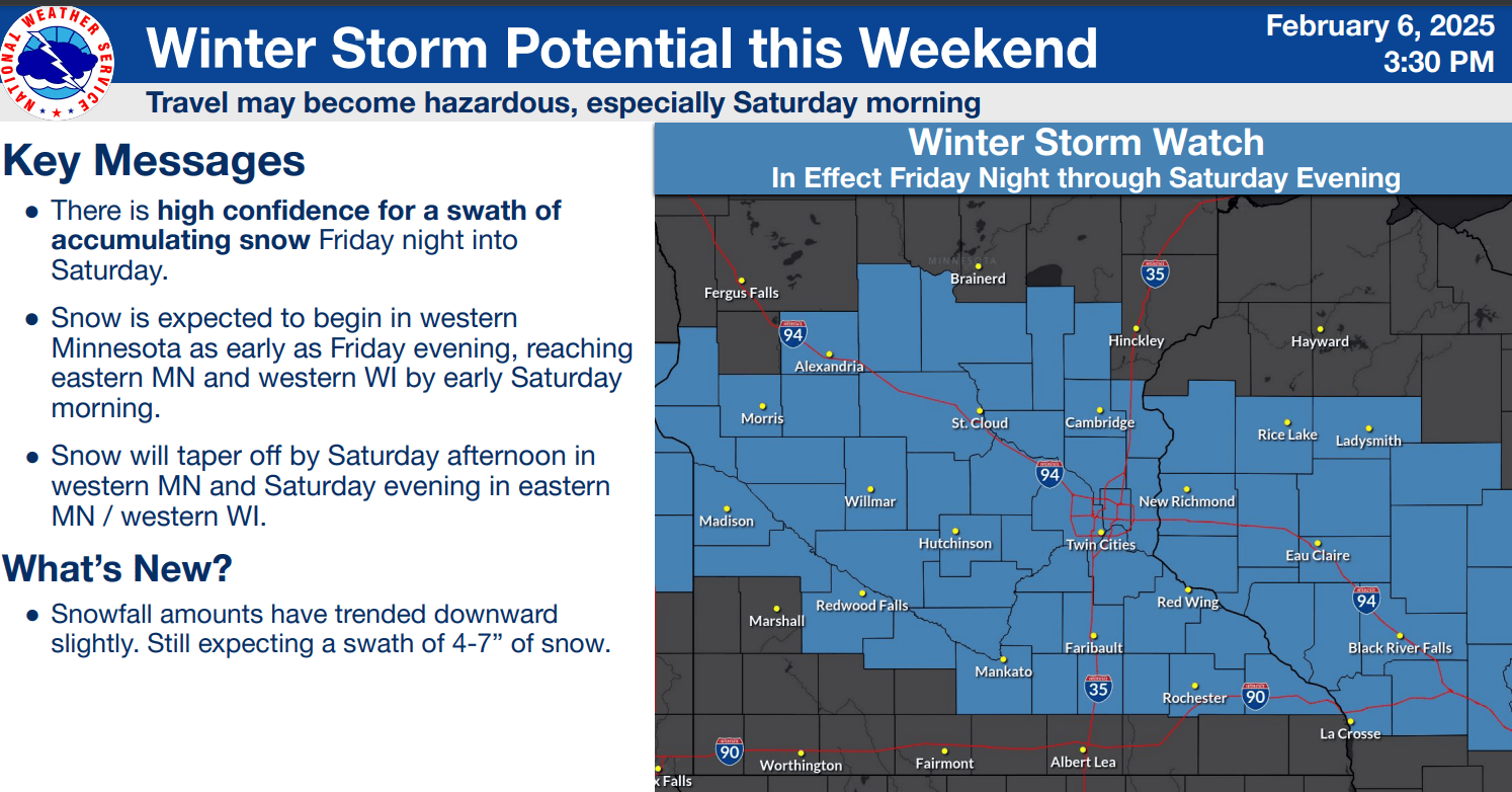 Latest forecast models still see plowable snow Friday night into Saturday