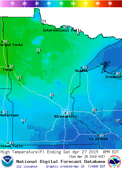 A bright Friday; who gets the most snow on Saturday?