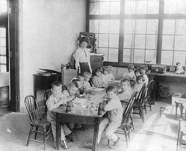 Children at what was then called Gillette State Hospital in about 1905.