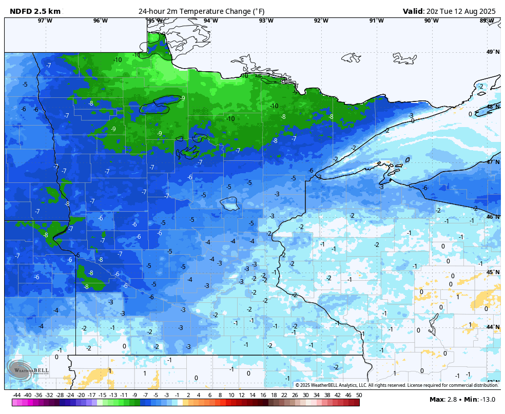 Cooler, less humid Tuesday and Wednesday before heat, humidity return 