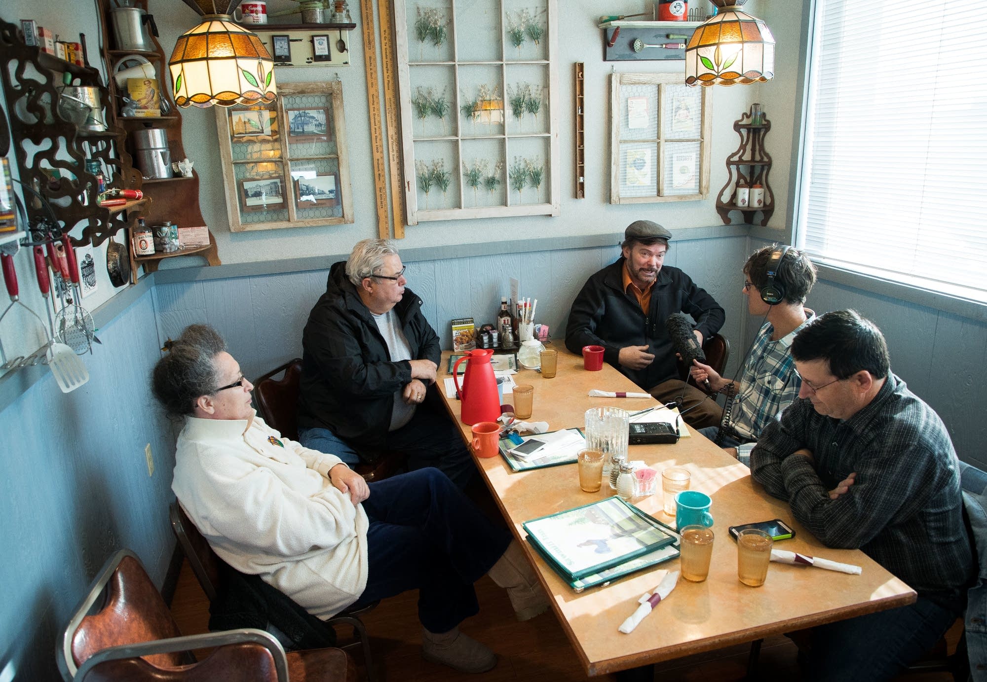Nadia Chong, Bill Dian, Doug Kern, reporter Dan Kraker and Forest Hyatt