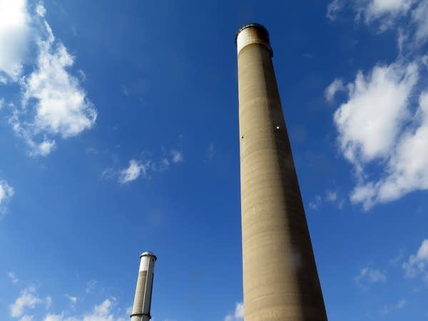 Smokestacks as tall as skyscrapers at Sherco