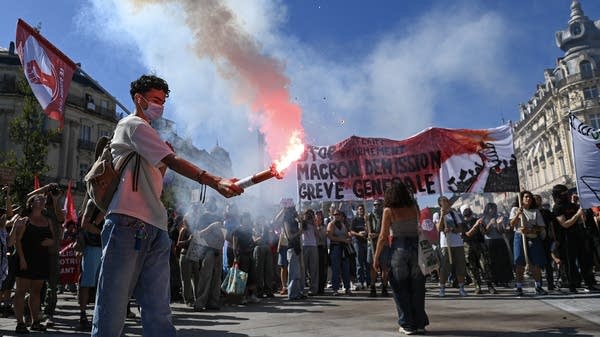 Anti-austerity strikes erupt across France