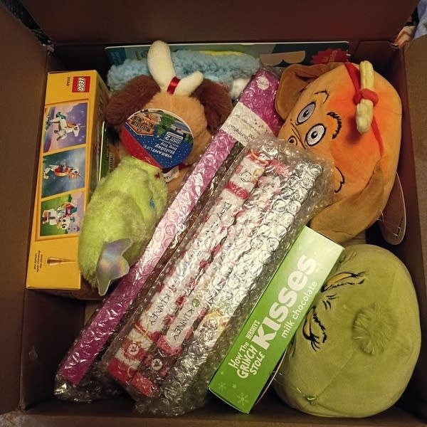 A view of the gifts Zella will be receiving through the U.S. Postal Service's Operation Santa program.