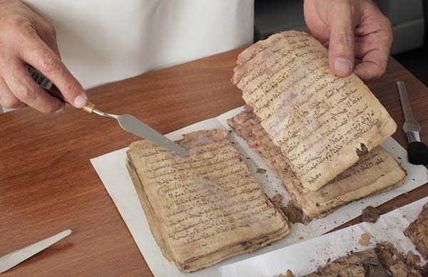 Examining manuscripts