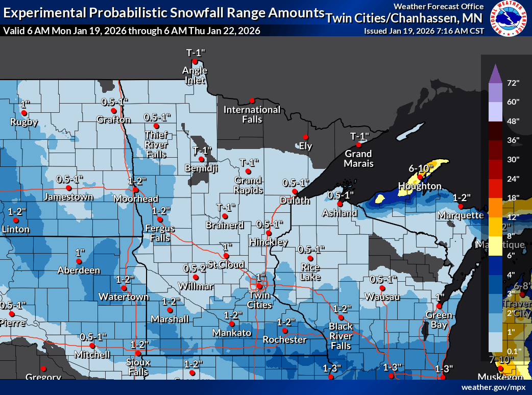 Cold Monday with another clipper bringing light snow late Tuesday 