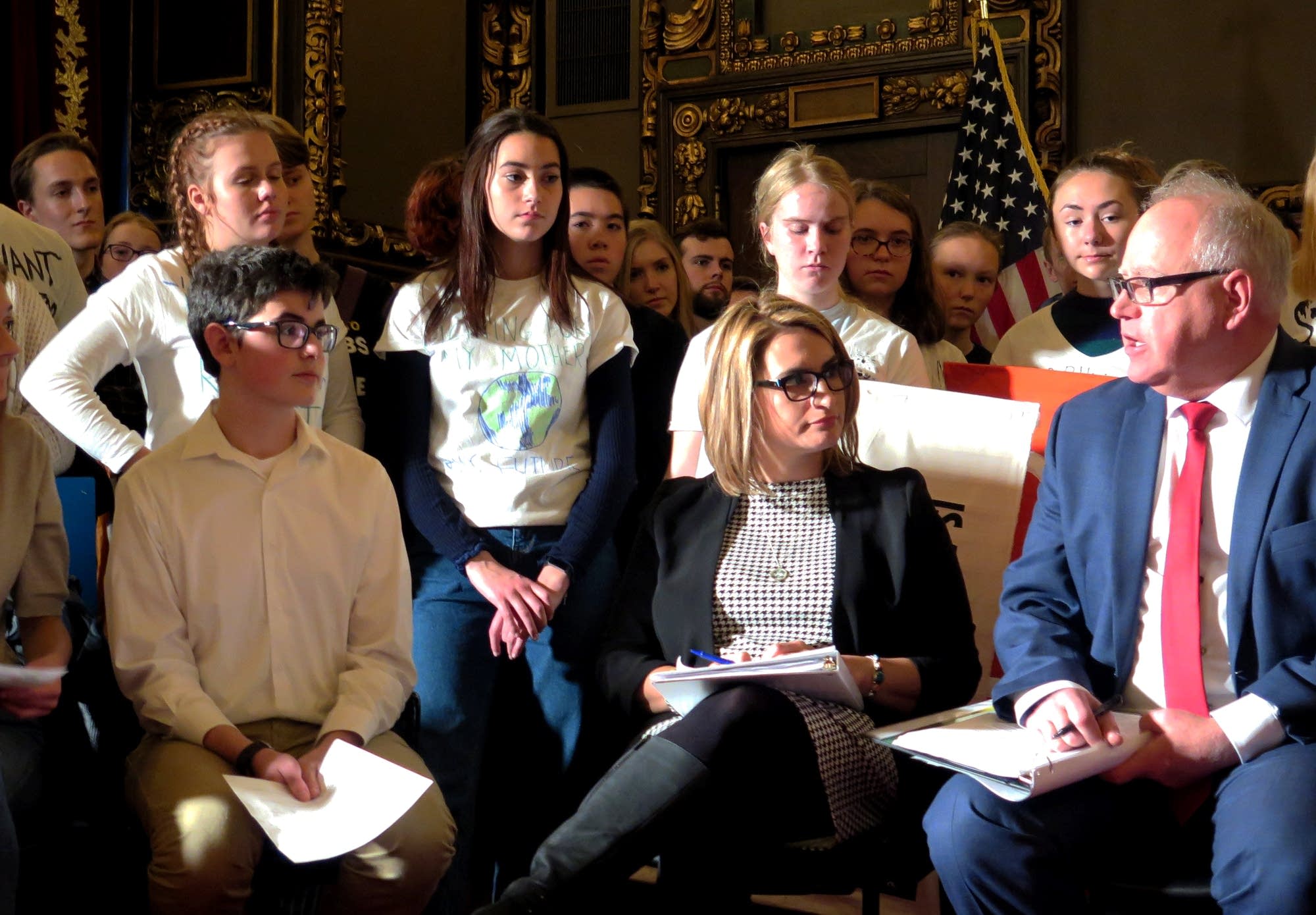 Maddy Fernands and Gabe Kaplans talk to Lt. Gov. Flanagan and Gov. Walz