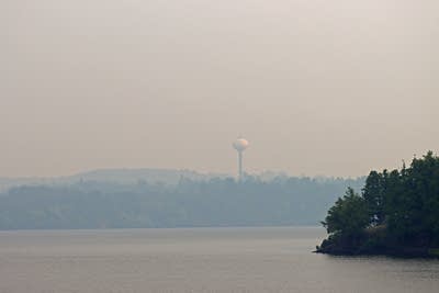 Wildfire smoke envelops Ely