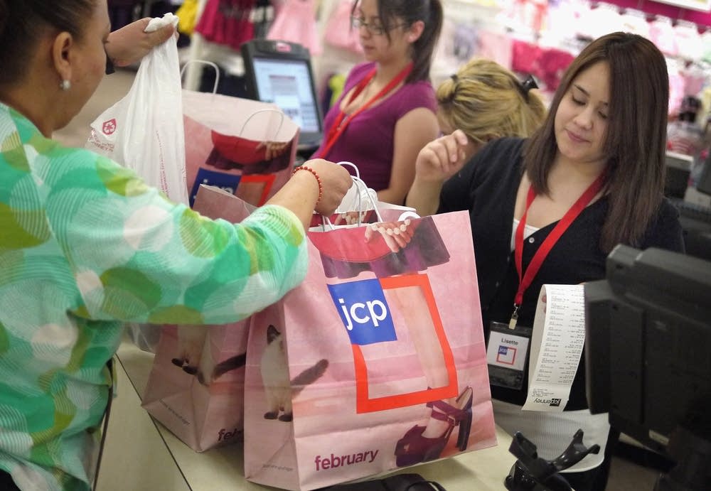 JC Penney's checkout line