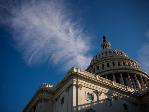 WASHINGTON, DC - OCTOBER 01: The dome of the U.S. Capitol Building on October 01, 2025 in Washington, DC. The government shut down early Wednesday after Congress failed to reach a funding deal. (Photo by Andrew Harnik/Getty Images)