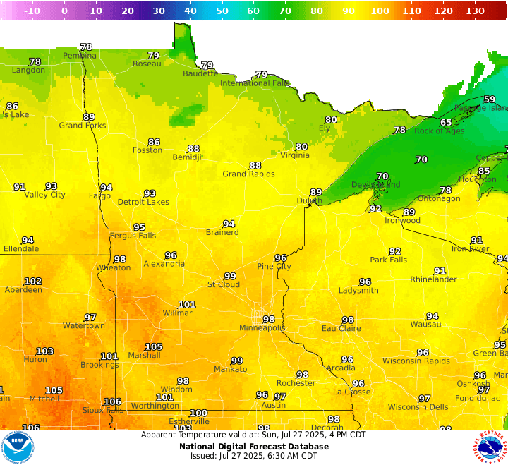 Steamy stretch with rounds of strong storms Sunday and Monday